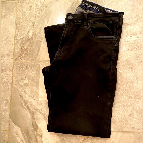 Buffalo David Bitton Black Skinny Stretch Jeans 36” Waist Denim - Picture 1 of 6